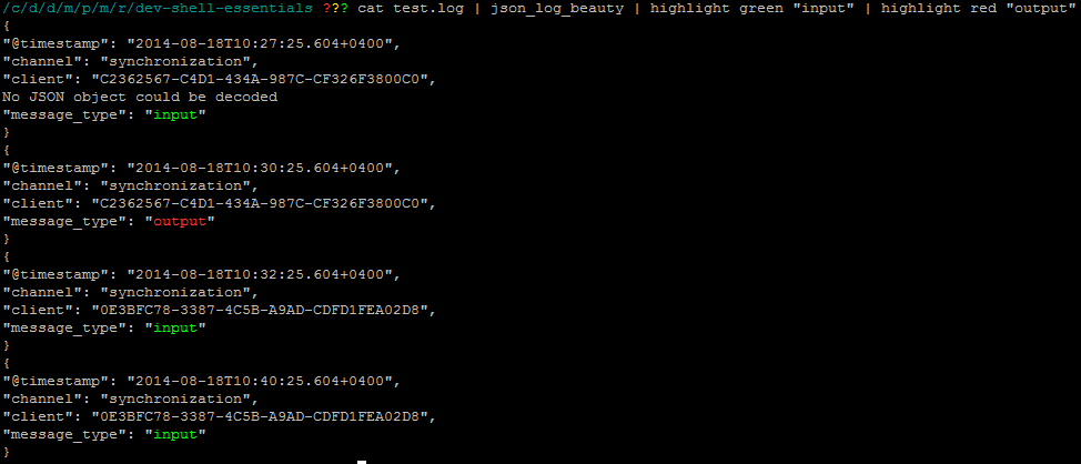 Bash grep