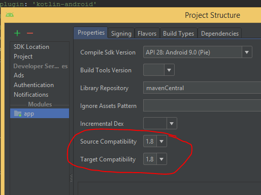 Kotlin version