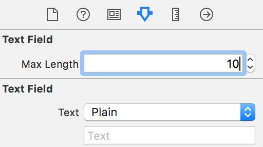 Input text maxlength. Text length. var return.