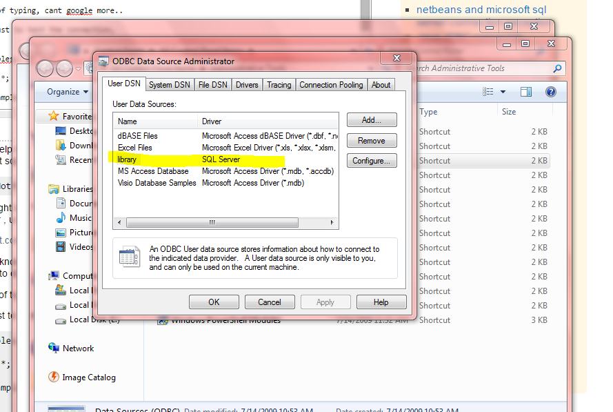 Mssql driver. SQL:2008.