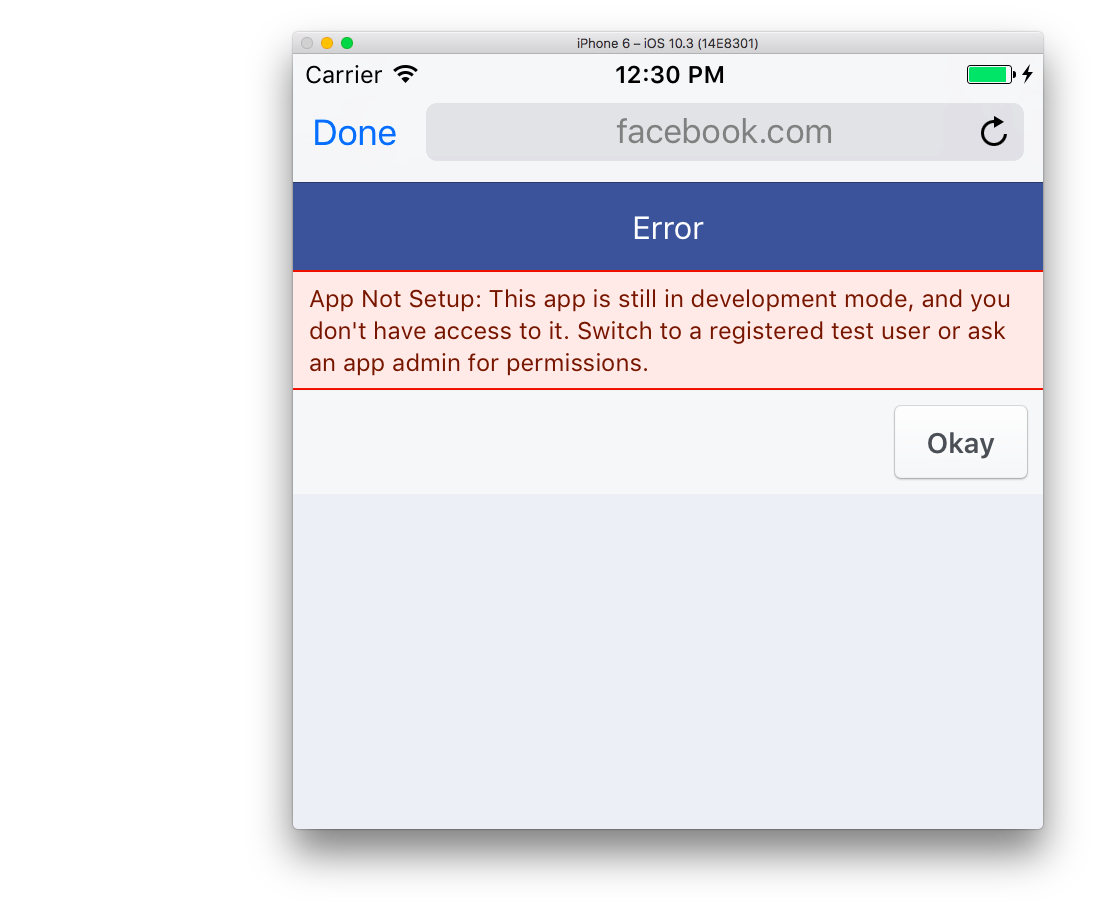 Facebook ios