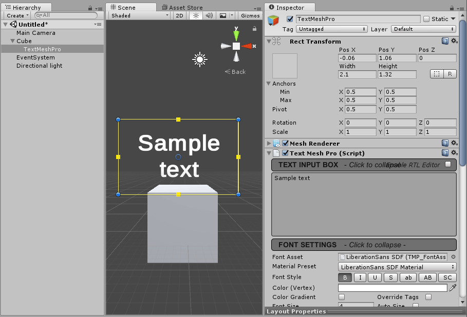 Sdf fonts. Unity c#. TEXTMESHPRO. Text Mesh Pro Unity c#.