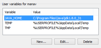 Java home variable