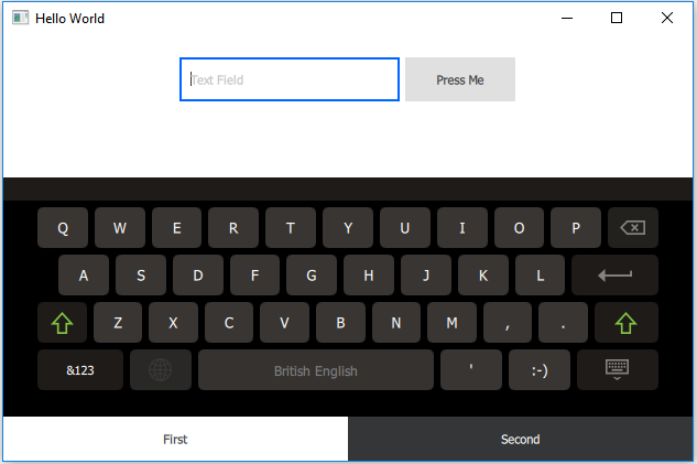 Qt keyboard