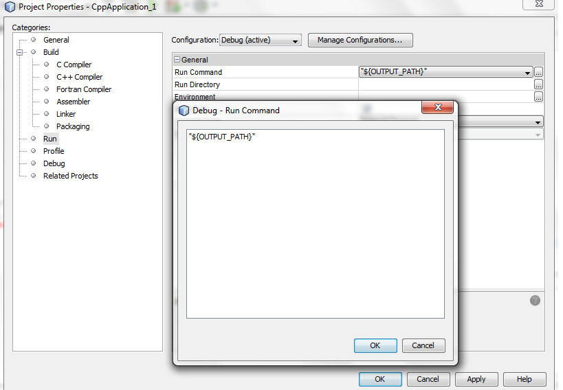 C project file. Назначение диалога model properties. c++ projects. group box c#. run prop run.