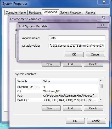 System settings environment variables. System settings environment variables