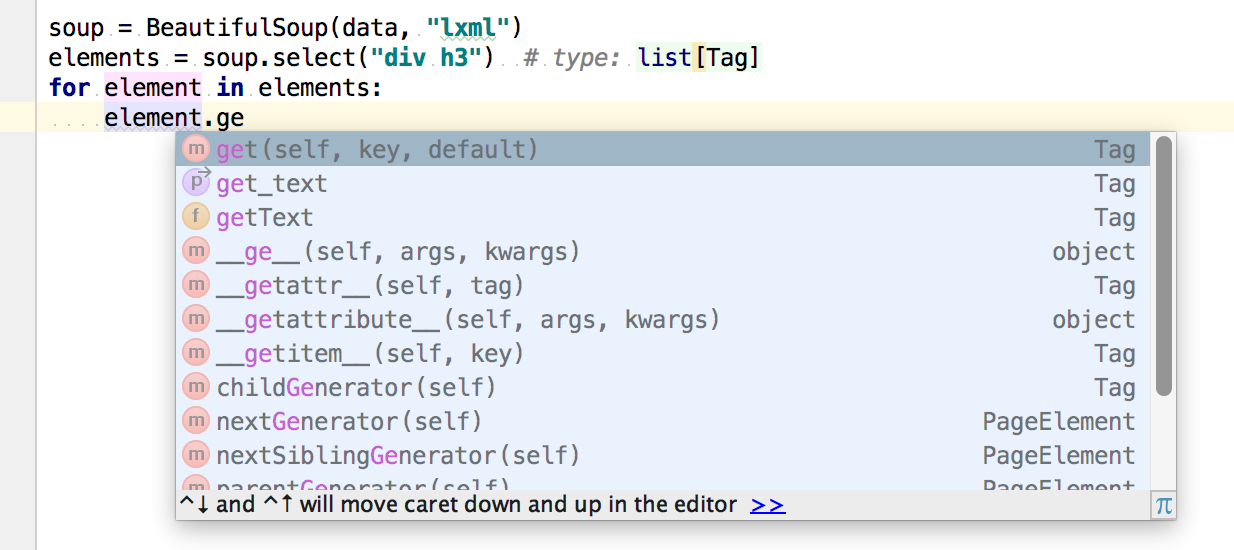 Beautifulsoup text