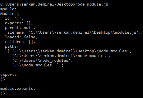 Module exports function