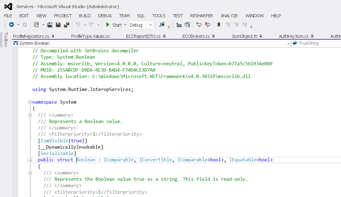 System boolean c