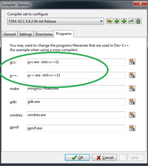 Compiler options